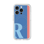 スリムプロテクションプレミアムケース with MagSafe［ オリジナル - initial color line - R blue ］