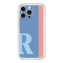 スリムプロテクションプレミアムケース with MagSafe［ オリジナル - initial color line - R blue ］