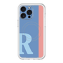 スリムプロテクションプレミアムケース with MagSafe［ オリジナル - initial color line - R blue ］