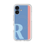 スリムプロテクションプレミアムケース with MagSafe［ オリジナル - initial color line - R blue ］