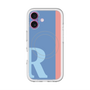 スリムプロテクションプレミアムケース with MagSafe［ オリジナル - initial color line - R blue ］