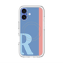 スリムプロテクションプレミアムケース with MagSafe［ オリジナル - initial color line - R blue ］