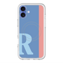 スリムプロテクションプレミアムケース with MagSafe［ オリジナル - initial color line - R blue ］