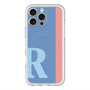 スリムプロテクションプレミアムケース with MagSafe［ オリジナル - initial color line - R blue ］
