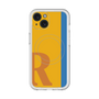 スリムプロテクションプレミアムケース with MagSafe［ オリジナル - initial color line - R orange ］
