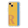 スリムプロテクションプレミアムケース with MagSafe［ オリジナル - initial color line - R orange ］