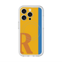 スリムプロテクションプレミアムケース with MagSafe［ オリジナル - initial color line - R orange ］