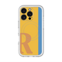 スリムプロテクションプレミアムケース with MagSafe［ オリジナル - initial color line - R orange ］