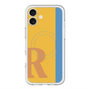 スリムプロテクションプレミアムケース with MagSafe［ オリジナル - initial color line - R orange ］