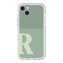 スリムプロテクションプレミアムケース with MagSafe［ オリジナル - initial two tone - R green ］