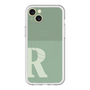スリムプロテクションプレミアムケース with MagSafe［ オリジナル - initial two tone - R green ］