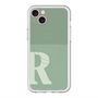 スリムプロテクションプレミアムケース with MagSafe［ オリジナル - initial two tone - R green ］