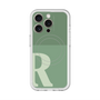 スリムプロテクションプレミアムケース with MagSafe［ オリジナル - initial two tone - R green ］