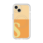 スリムプロテクションプレミアムケース with MagSafe［ オリジナル - initial two tone - S orange ］