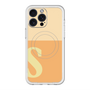スリムプロテクションプレミアムケース with MagSafe［ オリジナル - initial two tone - S orange ］