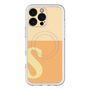 スリムプロテクションプレミアムケース with MagSafe［ オリジナル - initial two tone - S orange ］