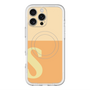 スリムプロテクションプレミアムケース with MagSafe［ オリジナル - initial two tone - S orange ］
