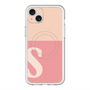 スリムプロテクションプレミアムケース with MagSafe［ オリジナル - initial two tone - S pink ］