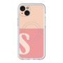 スリムプロテクションプレミアムケース with MagSafe［ オリジナル - initial two tone - S pink ］
