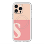 スリムプロテクションプレミアムケース with MagSafe［ オリジナル - initial two tone - S pink ］