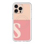 スリムプロテクションプレミアムケース with MagSafe［ オリジナル - initial two tone - S pink ］