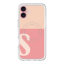 スリムプロテクションプレミアムケース with MagSafe［ オリジナル - initial two tone - S pink ］