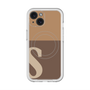 スリムプロテクションプレミアムケース with MagSafe［ オリジナル - initial two tone - S brown ］