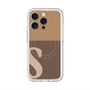 スリムプロテクションプレミアムケース with MagSafe［ オリジナル - initial two tone - S brown ］