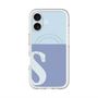 スリムプロテクションプレミアムケース with MagSafe［ オリジナル - initial two tone - S blue ］