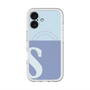 スリムプロテクションプレミアムケース with MagSafe［ オリジナル - initial two tone - S blue ］