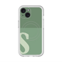 スリムプロテクションプレミアムケース with MagSafe［ オリジナル - initial two tone - S green ］