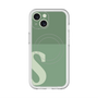スリムプロテクションプレミアムケース with MagSafe［ オリジナル - initial two tone - S green ］