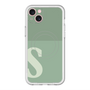 スリムプロテクションプレミアムケース with MagSafe［ オリジナル - initial two tone - S green ］