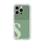 スリムプロテクションプレミアムケース with MagSafe［ オリジナル - initial two tone - S green ］