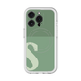 スリムプロテクションプレミアムケース with MagSafe［ オリジナル - initial two tone - S green ］