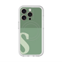 スリムプロテクションプレミアムケース with MagSafe［ オリジナル - initial two tone - S green ］