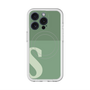 スリムプロテクションプレミアムケース with MagSafe［ オリジナル - initial two tone - S green ］