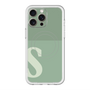 スリムプロテクションプレミアムケース with MagSafe［ オリジナル - initial two tone - S green ］
