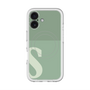 スリムプロテクションプレミアムケース with MagSafe［ オリジナル - initial two tone - S green ］