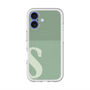 スリムプロテクションプレミアムケース with MagSafe［ オリジナル - initial two tone - S green ］