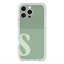 スリムプロテクションプレミアムケース with MagSafe［ オリジナル - initial two tone - S green ］