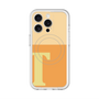 スリムプロテクションプレミアムケース with MagSafe［ オリジナル - initial two tone - T orange ］