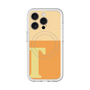 スリムプロテクションプレミアムケース with MagSafe［ オリジナル - initial two tone - T orange ］