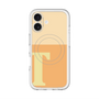 スリムプロテクションプレミアムケース with MagSafe［ オリジナル - initial two tone - T orange ］