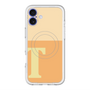スリムプロテクションプレミアムケース with MagSafe［ オリジナル - initial two tone - T orange ］