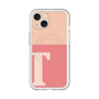 スリムプロテクションプレミアムケース with MagSafe［ オリジナル - initial two tone - T pink ］