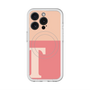 スリムプロテクションプレミアムケース with MagSafe［ オリジナル - initial two tone - T pink ］