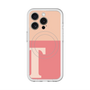 スリムプロテクションプレミアムケース with MagSafe［ オリジナル - initial two tone - T pink ］