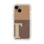 スリムプロテクションプレミアムケース with MagSafe［ オリジナル - initial two tone - T brown ］
