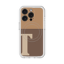 スリムプロテクションプレミアムケース with MagSafe［ オリジナル - initial two tone - T brown ］